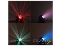 Ibiza Moving Head 2 em 1 Astro/Wash 1x10W/4x6W RGBW DMX Ibiza Moving Head 2 em 1 Astro/Wash 1x10W/4x6W RGBW DMX